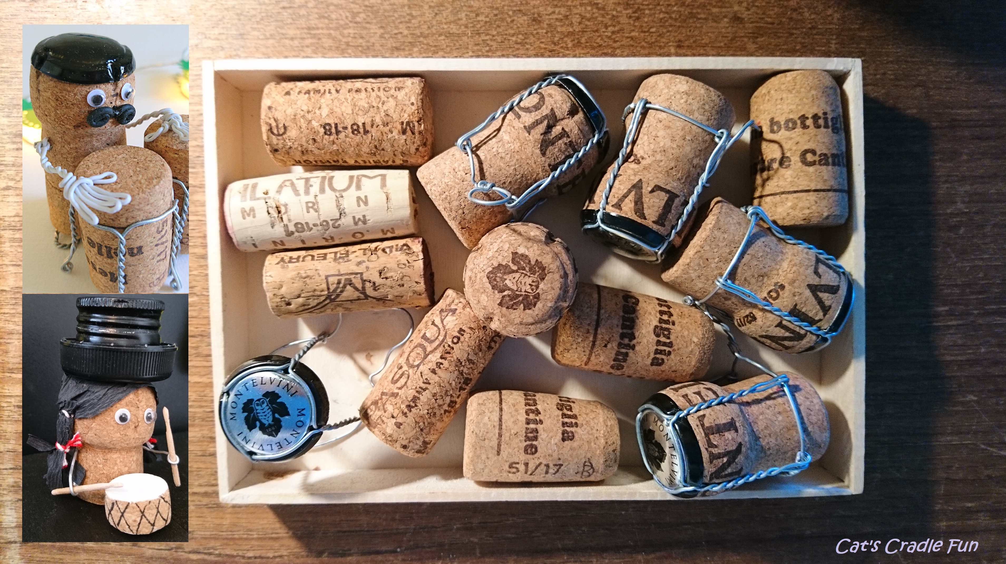 5 minute craft / Champagne Metal Caps & Cork Crafts
