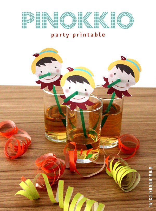 Pinokkio party printable nw